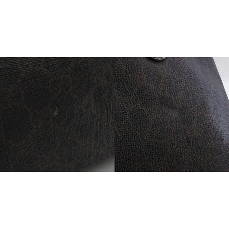 Gucci GG Supreme Tote Bag Hand 189896 Dark Brown