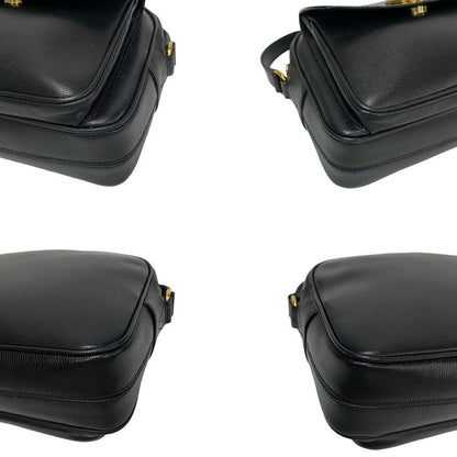 Celine Vintage Circle Logo Hardware Leather Mini Shoulder Bag