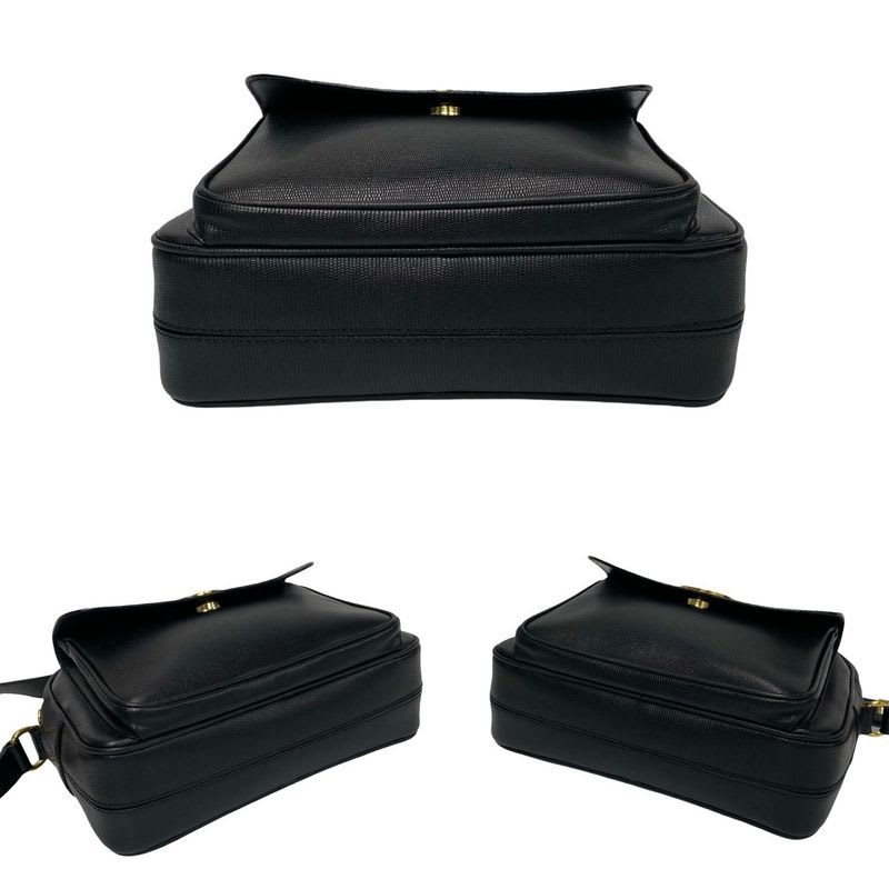 Celine Vintage Circle Logo Hardware Leather Mini Shoulder Bag