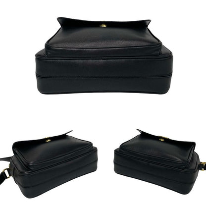 Celine Vintage Circle Logo Hardware Leather Mini Shoulder Bag