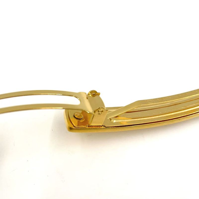 Chanel Logo Hair Clip GP Gold Barrette