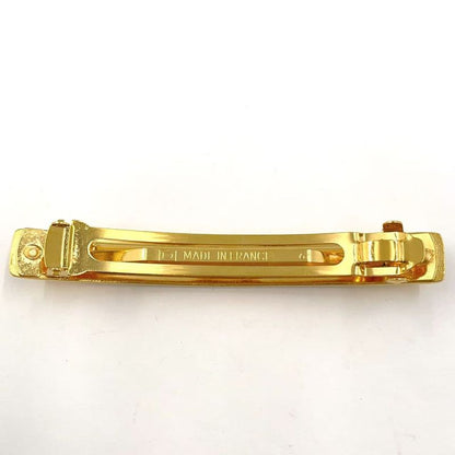 Chanel Logo Hair Clip GP Gold Barrette