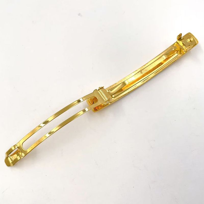 Chanel Logo Hair Clip GP Gold Barrette