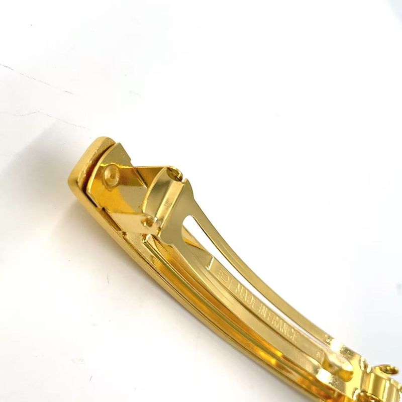 Chanel Logo Hair Clip GP Gold Barrette