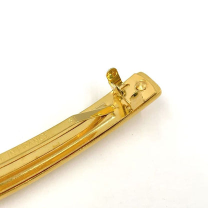 Chanel Logo Hair Clip GP Gold Barrette