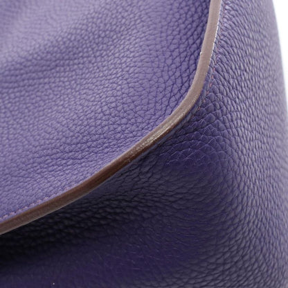 Hermes Shoulder Bag Gypsiere 28 Iris Leather