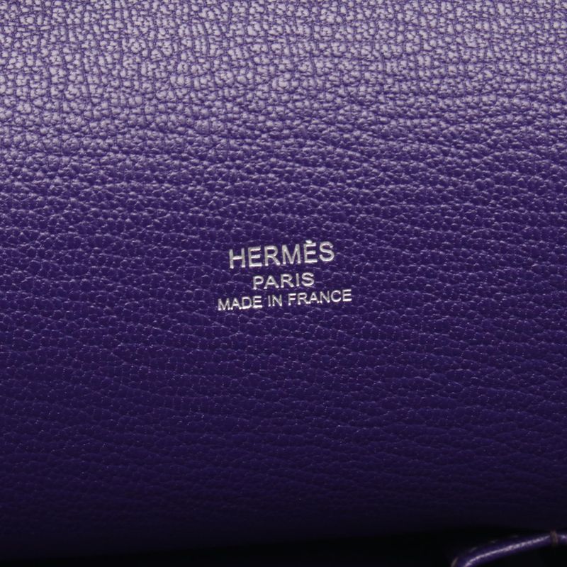 Hermes Shoulder Bag Gypsiere 28 Iris Leather