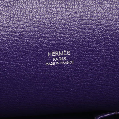 Hermes Shoulder Bag Gypsiere 28 Iris Leather