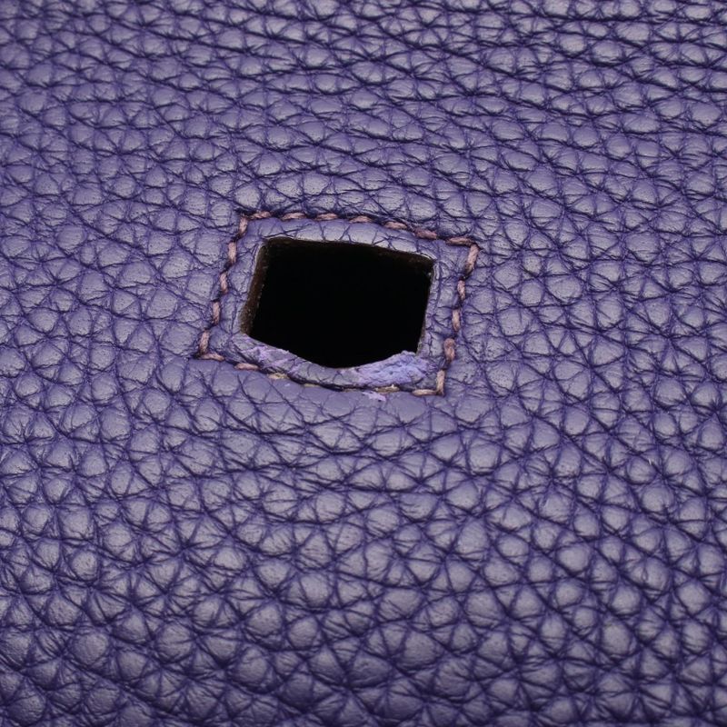 Hermes Shoulder Bag Gypsiere 28 Iris Leather