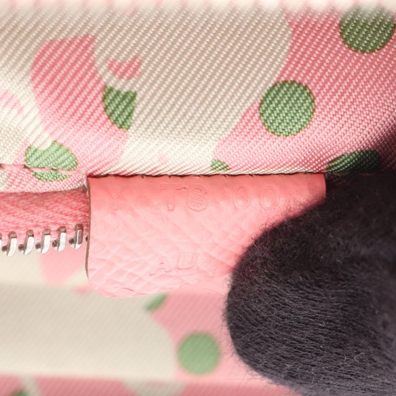Hermes Round Wallet Azapp Compact Silk In Rose Confetti Leather