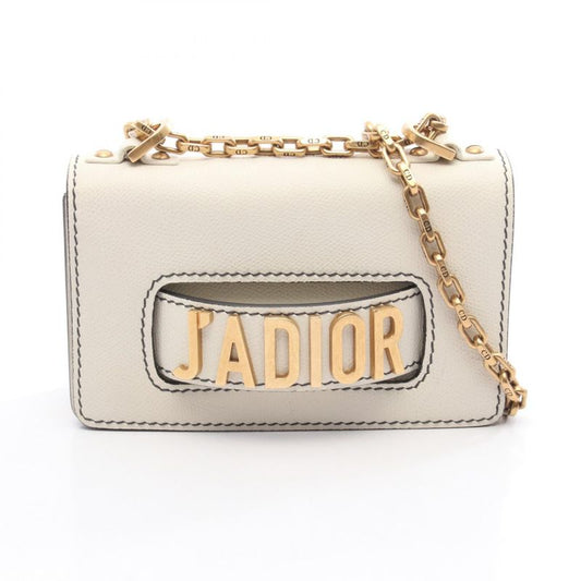 Dior Shoulder Bag J'adior M9002cvwu Off White Leather J'adior Chain Shoulder