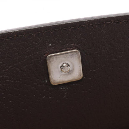 Gucci Shoulder Bag GG Canvas Sherry Line 256100 Beige Dark Brown Canvas Leather