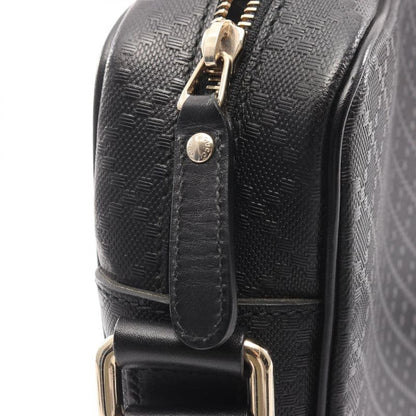Gucci Shoulder Bag Diamante Black Leather