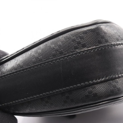 Gucci Shoulder Bag Diamante Black Leather