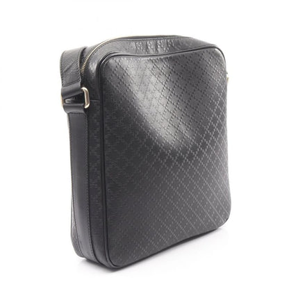 Gucci Shoulder Bag Diamante Black Leather