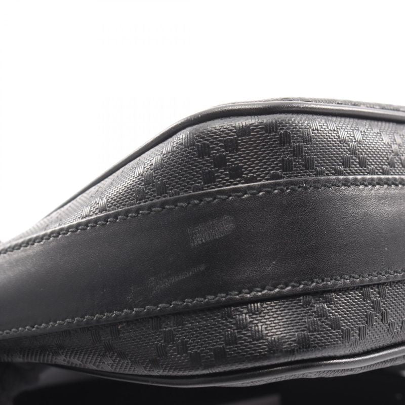 Gucci Shoulder Bag Diamante Black Leather