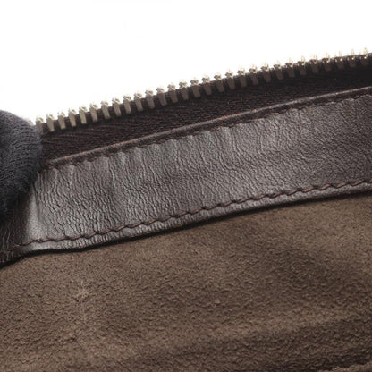 Gucci Shoulder Bag GG Supreme Beige Brown PVC Coated Canvas Leather