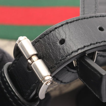 Gucci Shoulder Bag Web GG Supreme Messenger Sherry 387111 Beige Black PVC