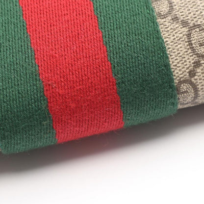 Gucci Shoulder Bag Web GG Supreme Messenger Sherry 387111 Beige Black PVC