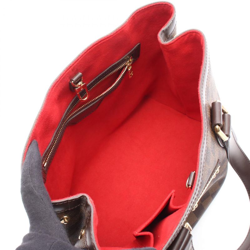 Louis Vuitton Tote Bag Hampstead PM N51205 PVC Coated Canvas Leather Hampstead