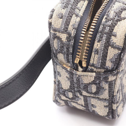 Dior Waist Bag Body Bag Mini Oblique Jacquard S5446ctzq Navy Canvas Leather