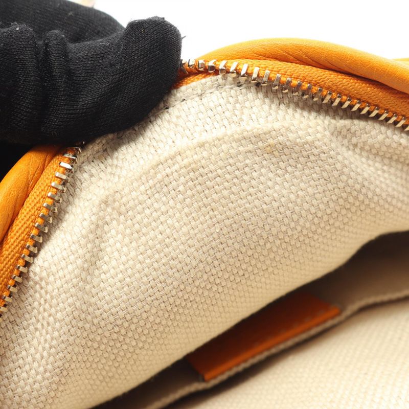 Gucci Shoulder Bag Soho 353965 Orange Leather Soho Mini Chain Shoulder Ladies