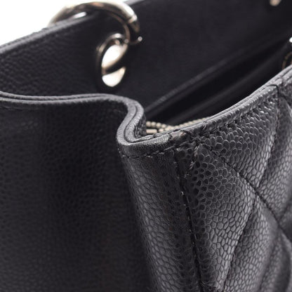 Chanel Tote Bag Matelasse Grand Shopping GST Black Caviar Skin (grained Calf)