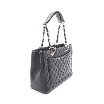 Chanel Tote Bag Matelasse Grand Shopping GST Black Caviar Skin (grained Calf)