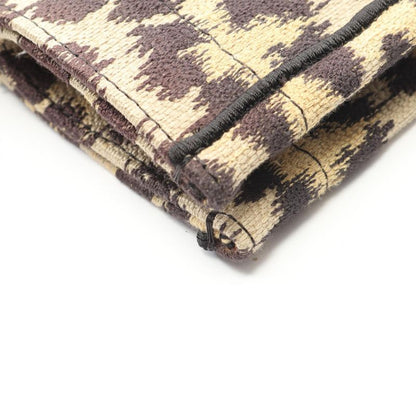 Dior Tote Bag BOOK TOTE Large M1286zrhm-m19 Black Beige Leopard Canvas Book