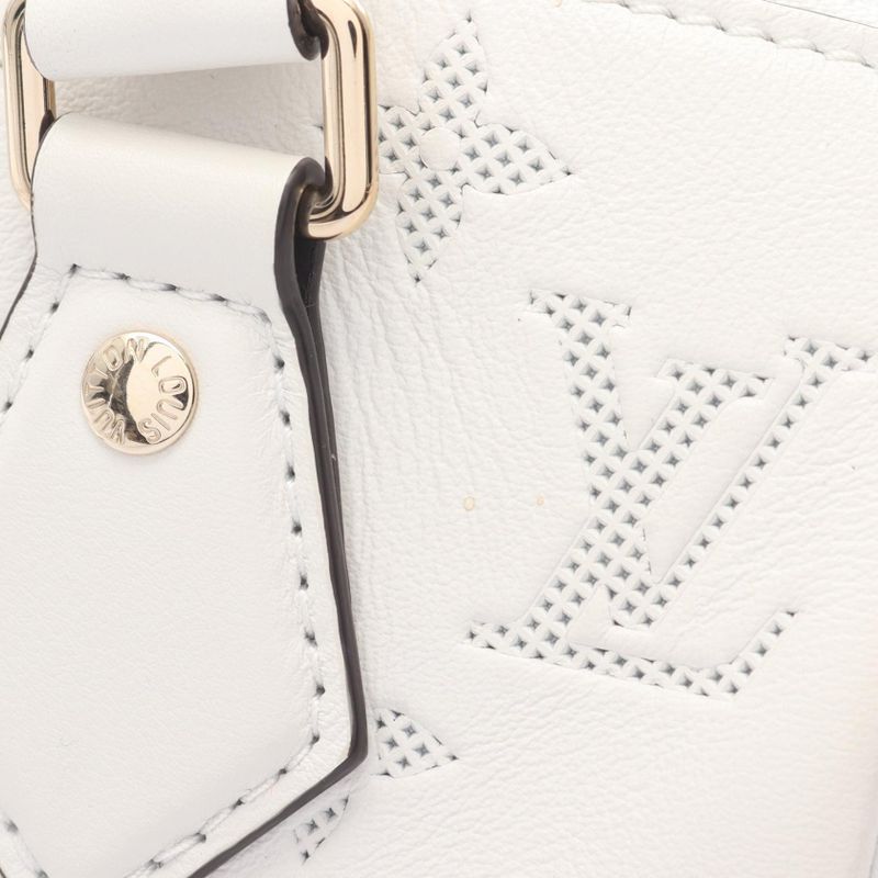 Louis Vuitton Handbag Speedy Bandouliere 20 Monogram M11276 White Leather