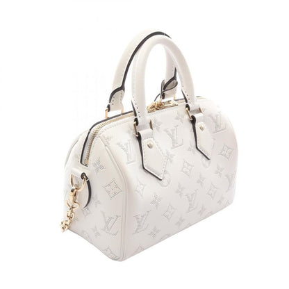 Louis Vuitton Handbag Speedy Bandouliere 20 Monogram M11276 White Leather