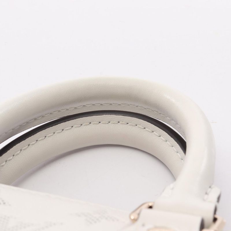 Louis Vuitton Handbag Speedy Bandouliere 20 Monogram M11276 White Leather