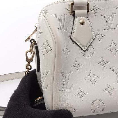 Louis Vuitton Handbag Speedy Bandouliere 20 Monogram M11276 White Leather