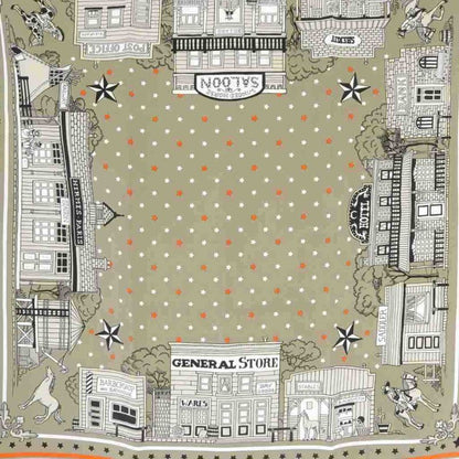 Hermes Paris Station Scarf All Over Pattern Greige Carre 55