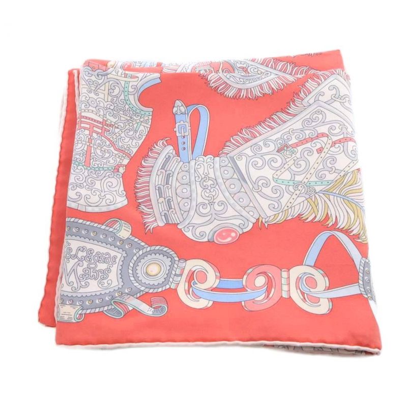 Hermes Carre90 Sous Le Gide De Mars God Of War Mars Scarf Pink