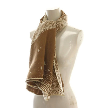 Hermes Carre Geant140 Clair De Lune Shawl Cashmere Brown Beige Aq • OS • Oh