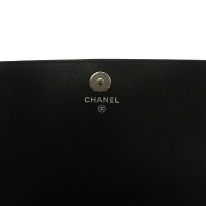 Chanel Strass CC No 13 Chain Wallet Shoulder Bag Coco Mark Rhinestone Black Aq