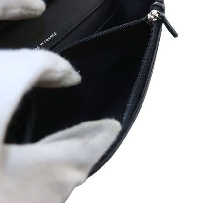 Chanel Strass CC No 13 Chain Wallet Shoulder Bag Coco Mark Rhinestone Black Aq