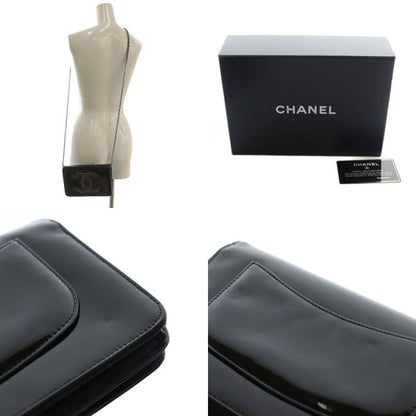 Chanel Strass CC No 13 Chain Wallet Shoulder Bag Coco Mark Rhinestone Black Aq