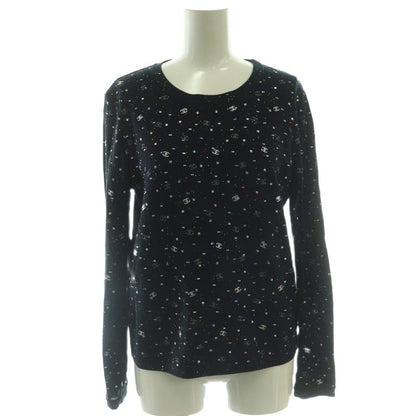 Chanel Coco Mark Embroidered Sequin Long T-Shirt Knit Cut And Sewn Long Sleeve