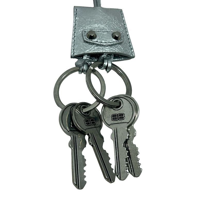 Balenciaga Key Holder (Charm) le City Charm Silver Key Leather