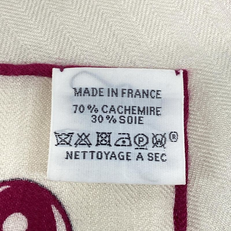 Hermes Shawl Carre 140 Carre Jean Ivory X Pink X Black Mythiques Phoenix Myth