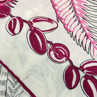 Hermes Shawl Carre 140 Carre Jean Ivory X Pink X Black Mythiques Phoenix Myth