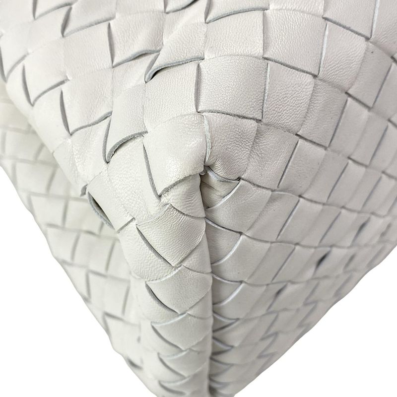 Bottega Veneta Tote Bag Intrecciato White Leather
