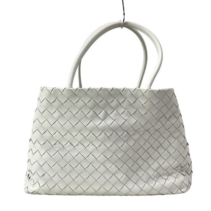 Bottega Veneta Tote Bag Intrecciato White Leather
