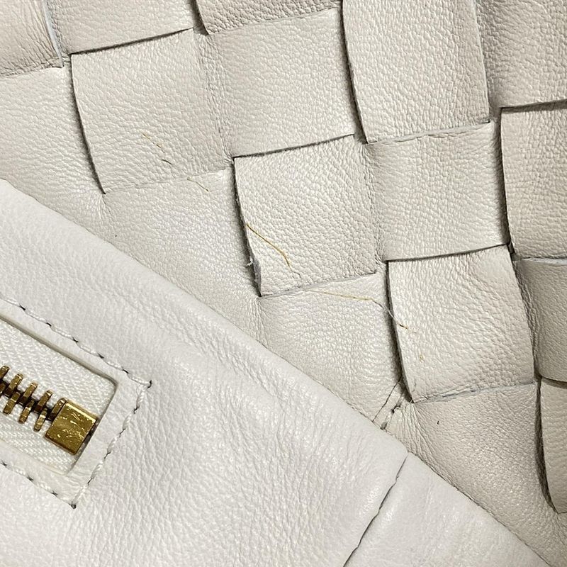 Bottega Veneta Tote Bag Intrecciato White Leather