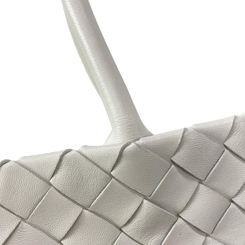 Bottega Veneta Tote Bag Intrecciato White Leather