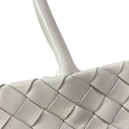 Bottega Veneta Tote Bag Intrecciato White Leather