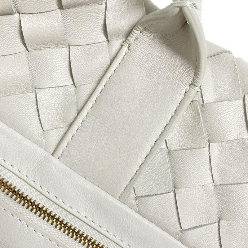 Bottega Veneta Tote Bag Intrecciato White Leather