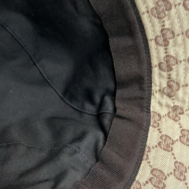 Gucci Hat L Beige X Dark Brown X Multi GG Pattern Sherry (Web) L Size Cotton